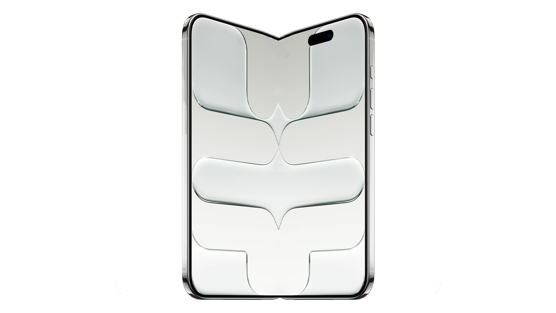 Mockup of iPhone Fold based on iPhone Air