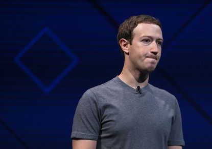 Mark Zuckerberg gives a keynote address