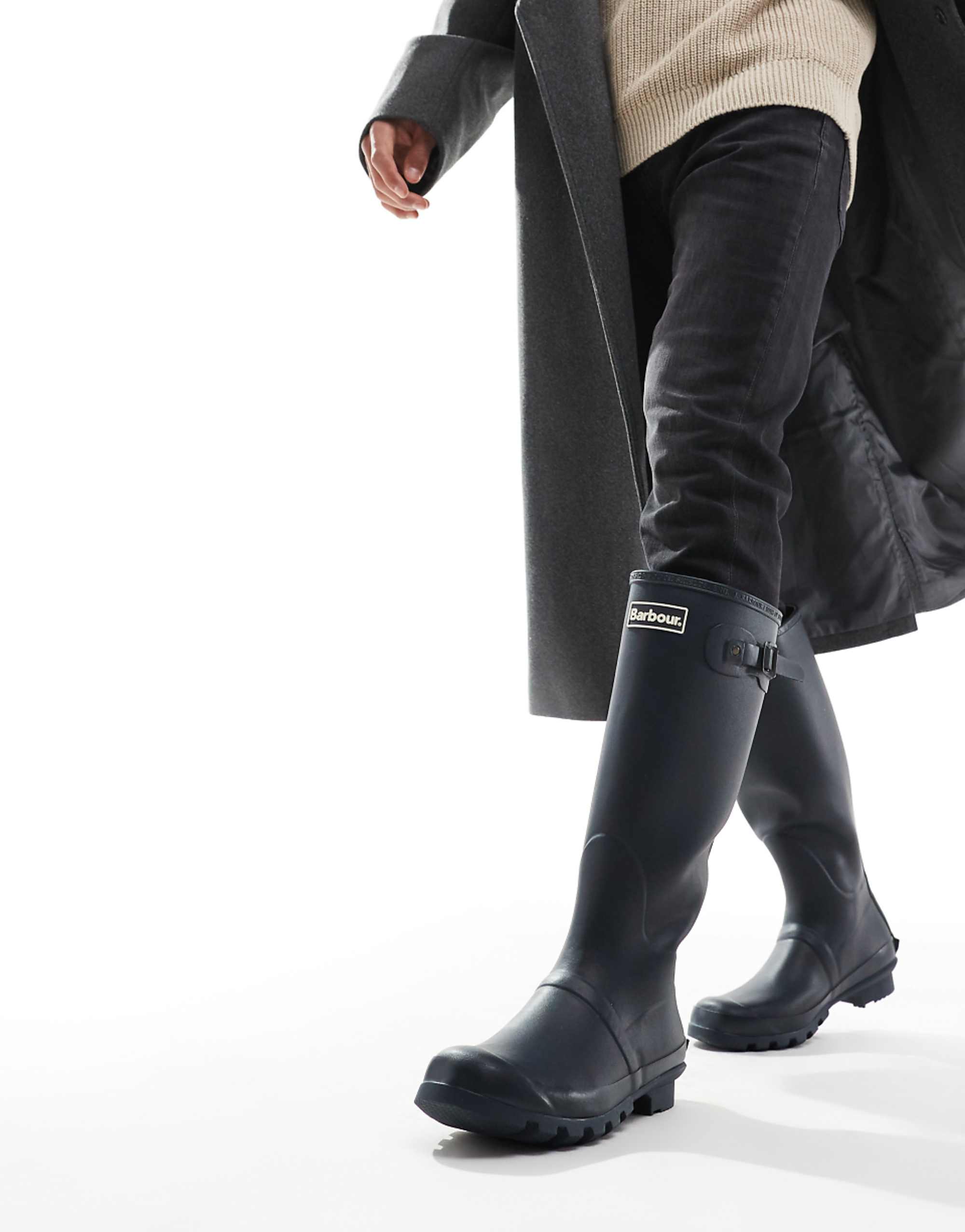 Barbour Bede Wellington Boots in Navy