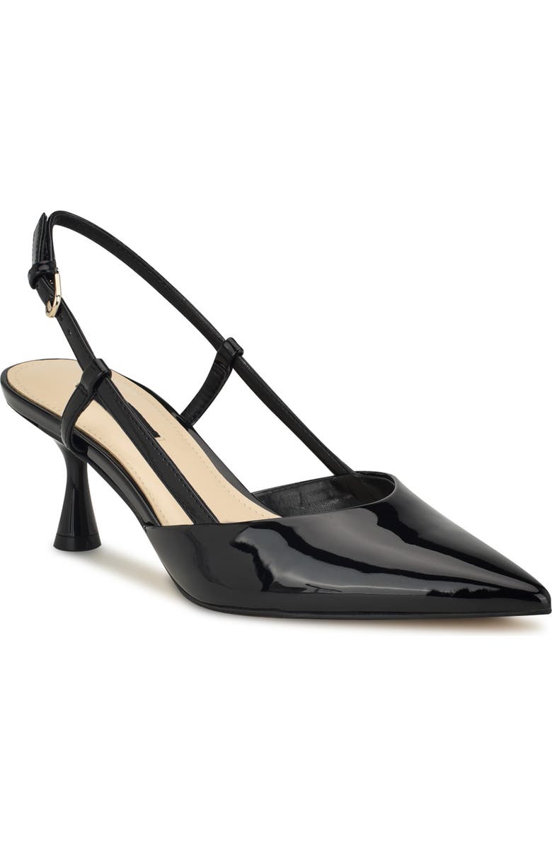 Rhonda Slingback Pointed Toe Kitten Heel Pump