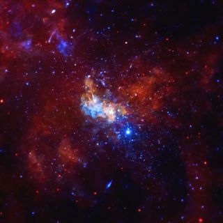 The location of the black hole at the center of the Milky Way, Sagittarius A.