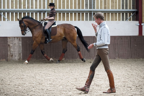 Matt Frost training a rider