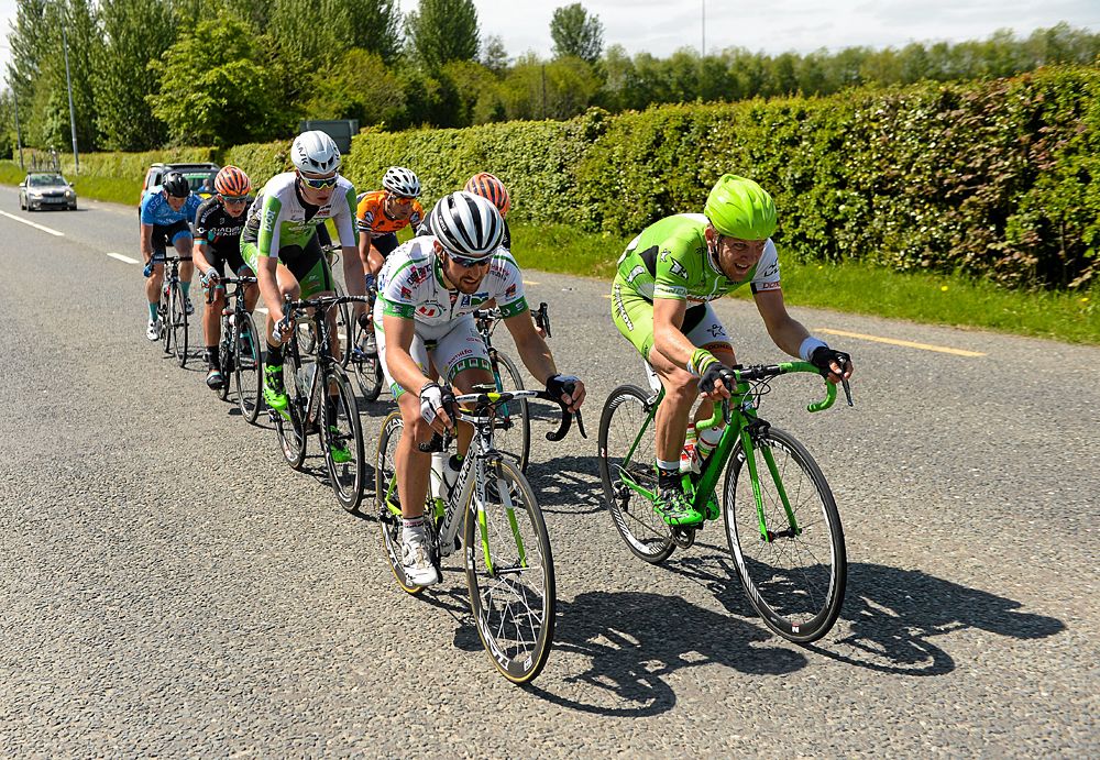Breakaway during stage 7 of An Post Ras