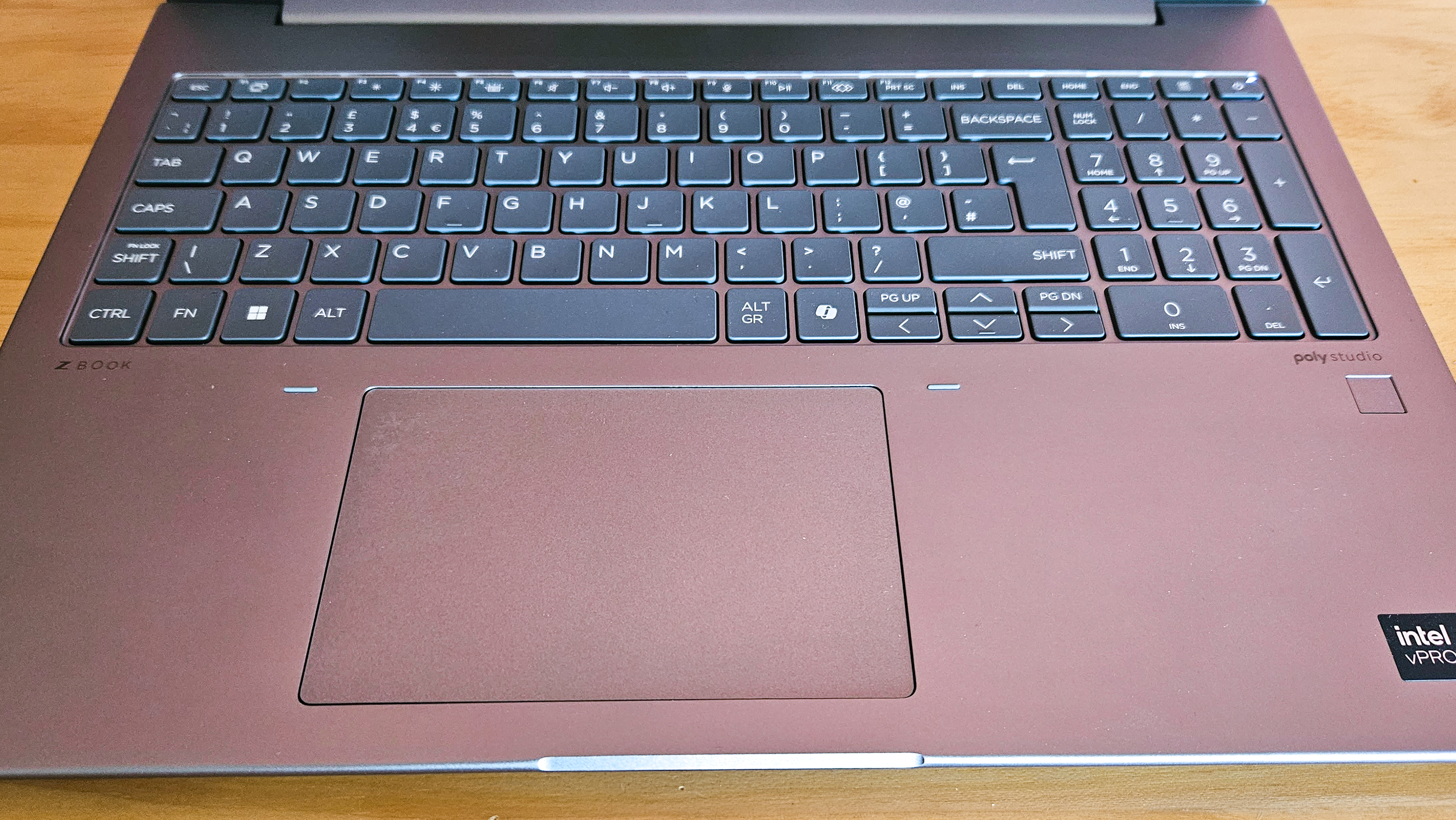 LS-HP ZBook Power G11: keyboard and touchpad