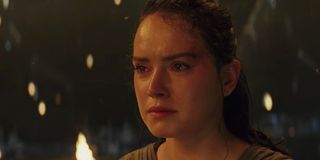 Rey crying in The Last Jedi