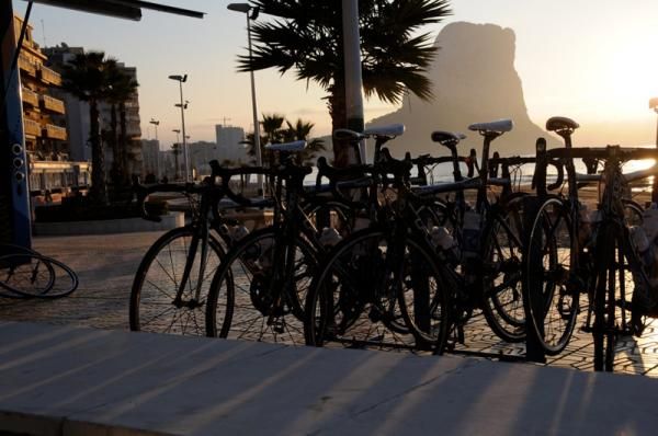 Garmin's new Felt bikes under a Spanish sunset