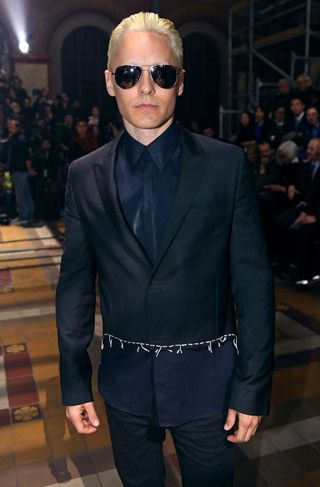 Jared Leto Front Row At Paris Fashion Week AW15