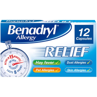 Benadryl Allergy Relief Capsules:£5.49£2.99 at AmazonSave £2.50
