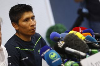 Nairo Quintana at the Movistar press conference