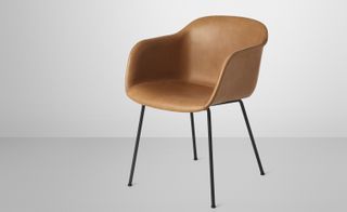 Image of a classic Brown fibre chair