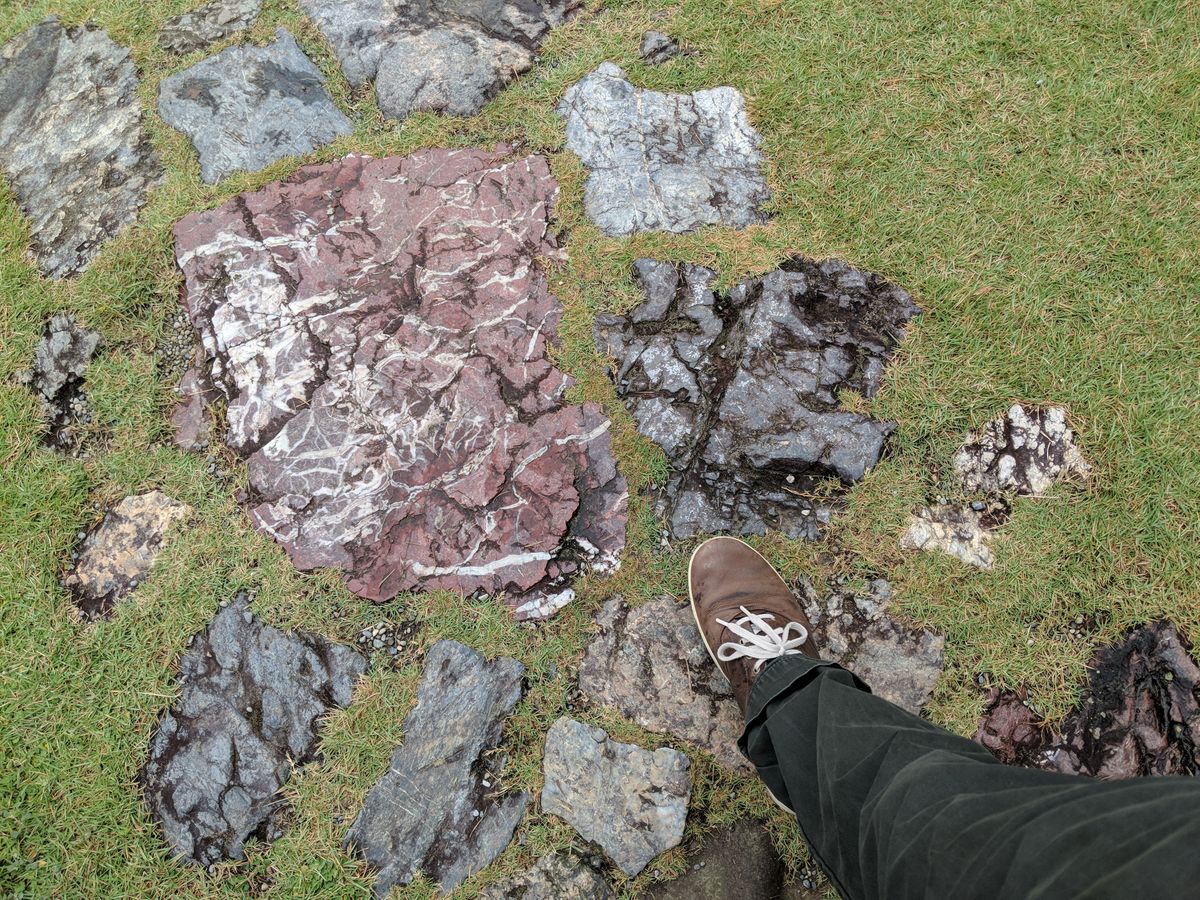 It's just my foot, but I love the detail shown in the rocks and grass