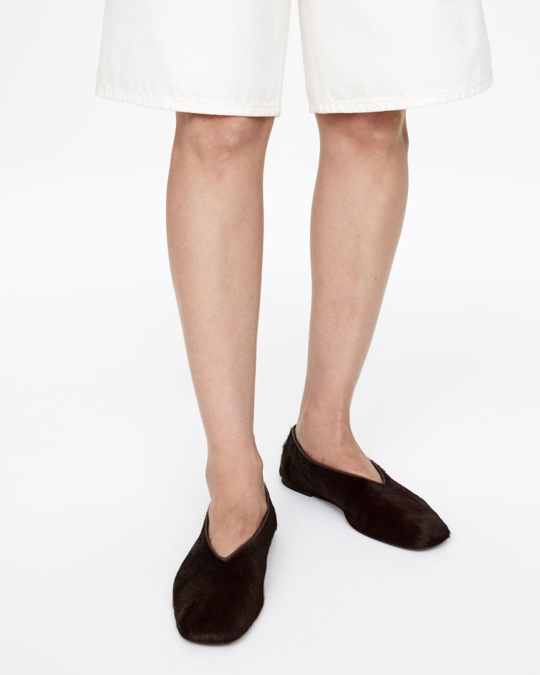 Leather Ballerinas – Brown – Women – Arket Gb