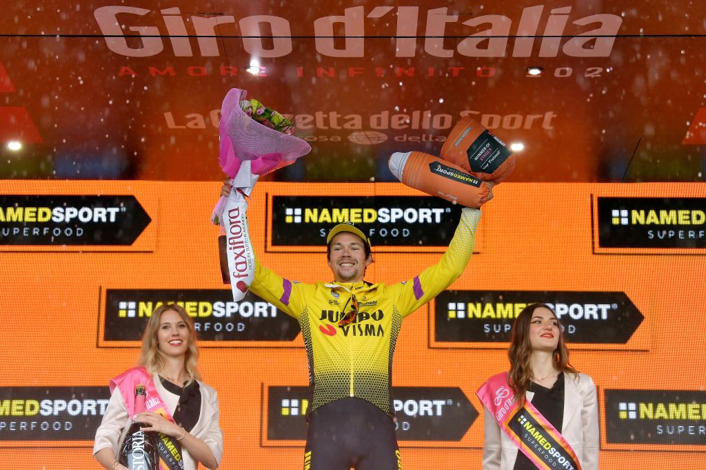 Primoz Roglic (Jumbo-Visma) won his second stage of the race in San Marino