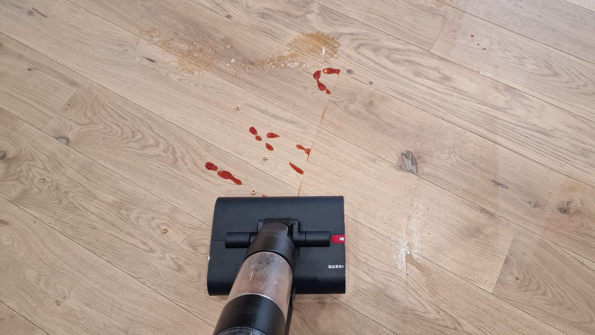The Dyson WashG1 cleaning ketchup