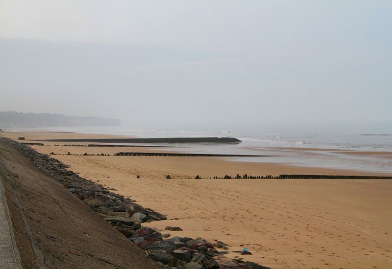 Obvious traces of the Allied attack on German-occupied Normandy 68 years ago are long gone. Modern Omaha Beach, where American troops lost many lives, is shown above.