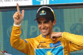 Number one: Alberto Contador Velasco (Astana) looks set for another Grand Tour win.