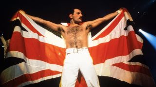 Queen plays Knebworth, the last concert on the Magic Tour on August 09, 1986