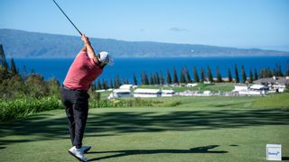 Jon Rahm takes a shot at the Sentry Tournament of Champions