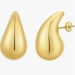 Amazon Apsvo Chunky Gold Hoop Earrings