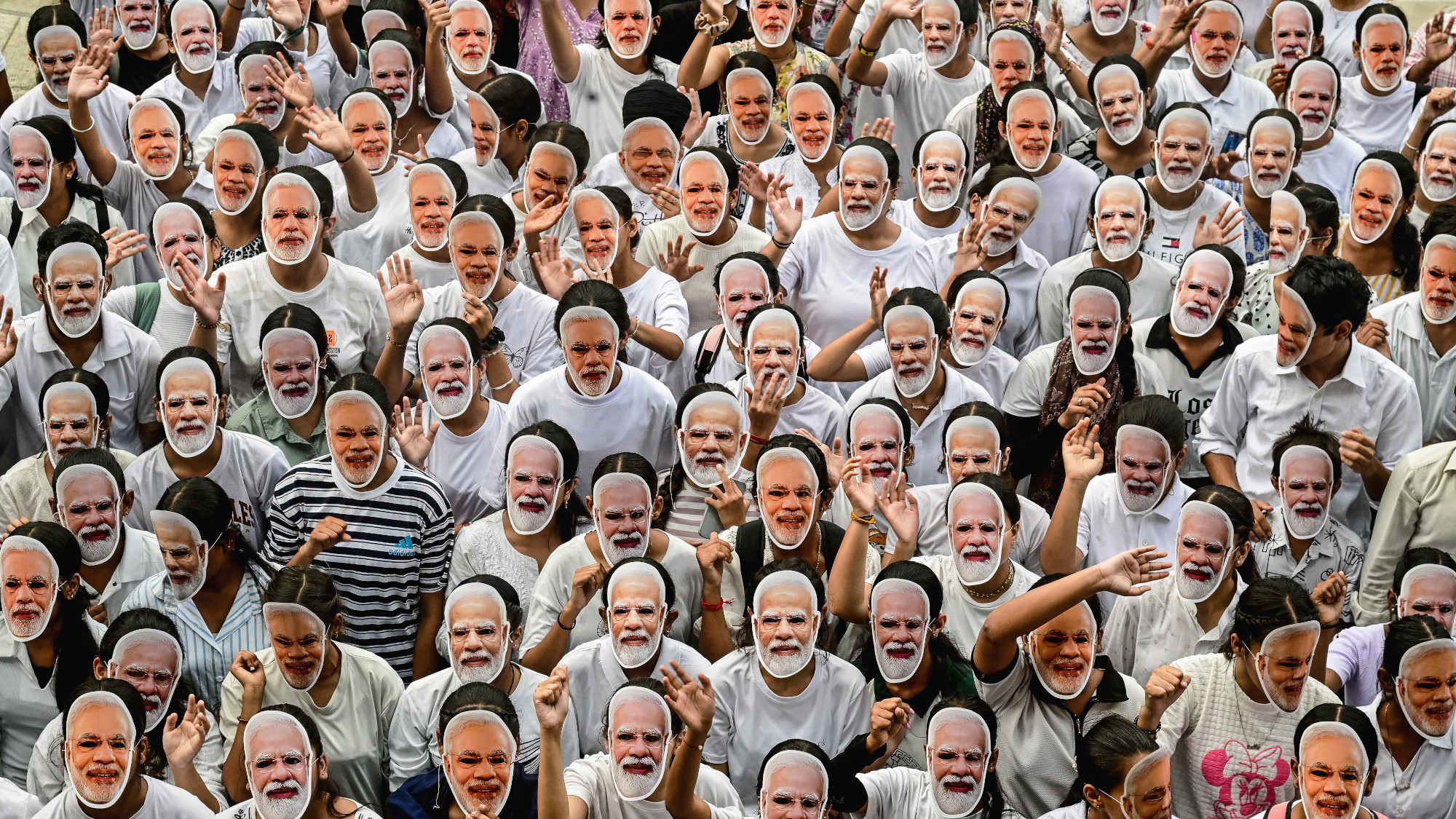 People wearing masks