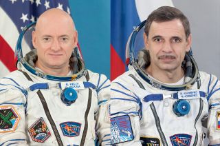 NASA astronaut Scott Kelly and Roscsomos cosmonaut Mikhail Kornienko will work for a year on the space station.