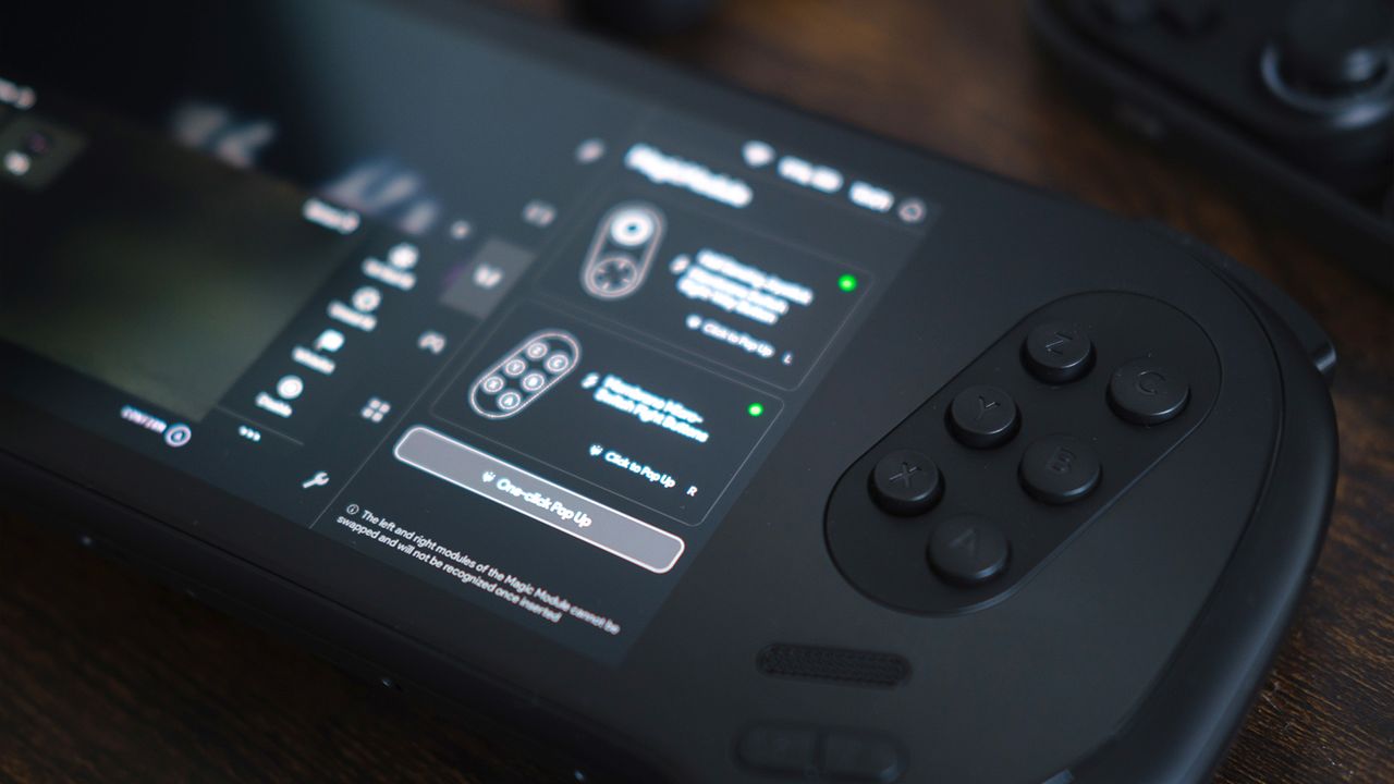 Ayaneo 3 handheld gaming PC with modular controls