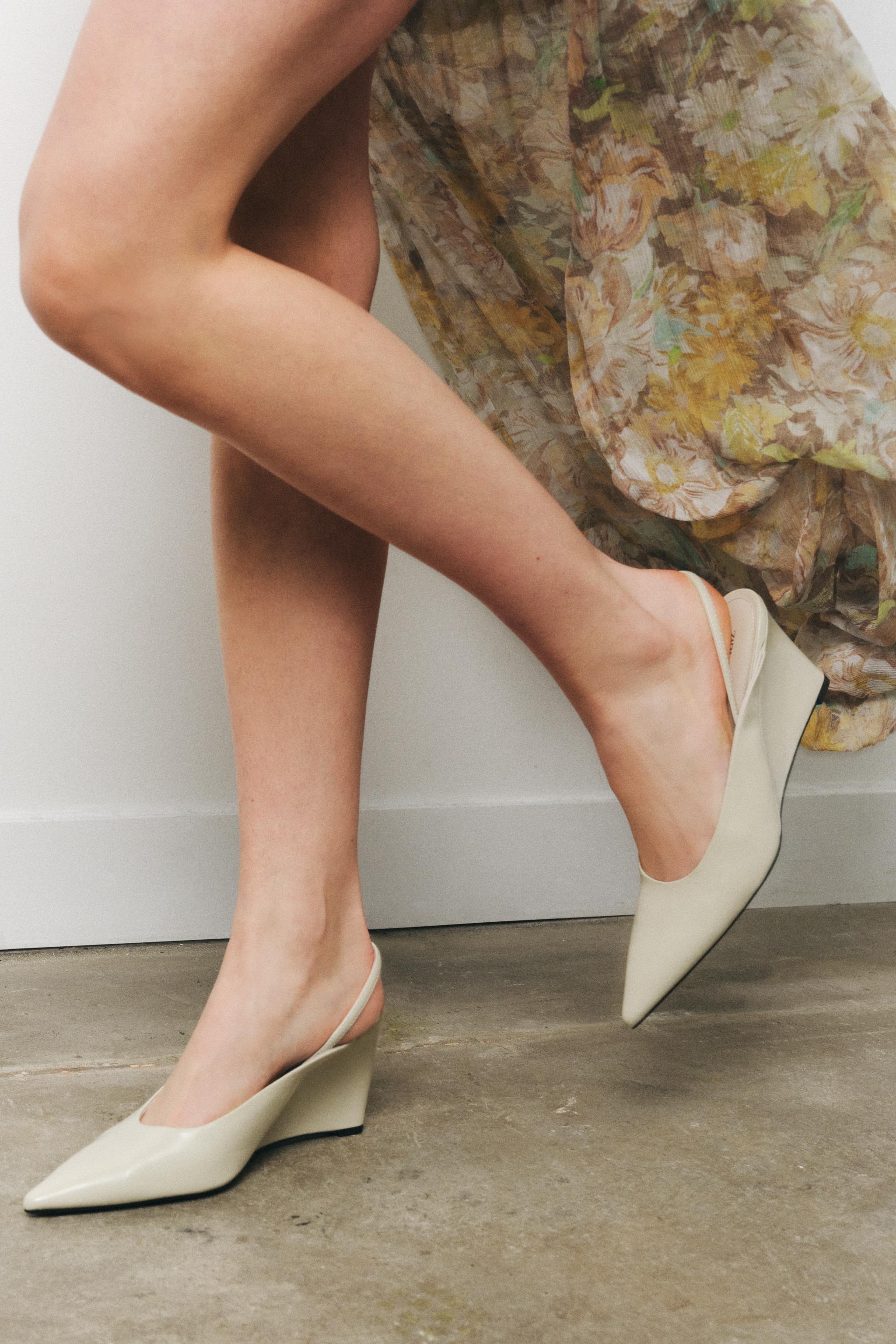 Wedge Slingback Shoes