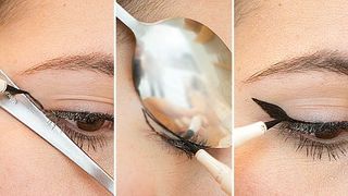 Using a Spoon to Get Perfect Winged Liner