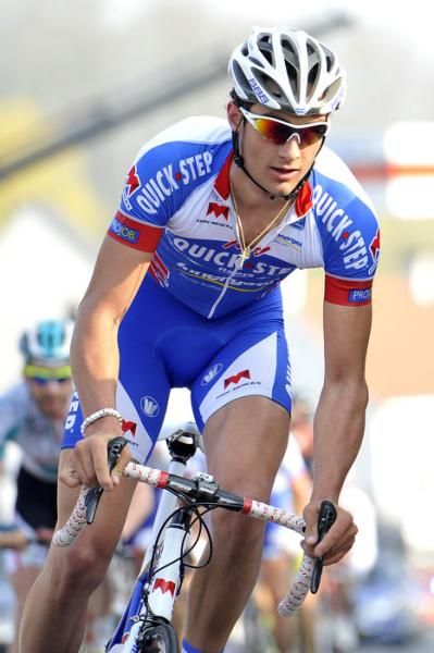 Guillaume Van Keirsbulck (Quick Step) works for his team captain