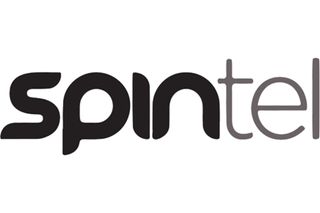 Spintel logo landscape white background