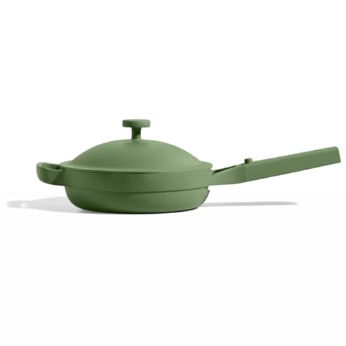 Our Place Mini Always Pan 2.0-22cm (1.1l) Nonstick, Toxin-Free Ceramic Cookware | Patented 10-In-1 Aluminum Frying &amp;amp; Saut&amp;eacute; Pan | Safe for Oven, Induction &amp;amp; All Cooktops Up to 232&amp;deg;c | Sage