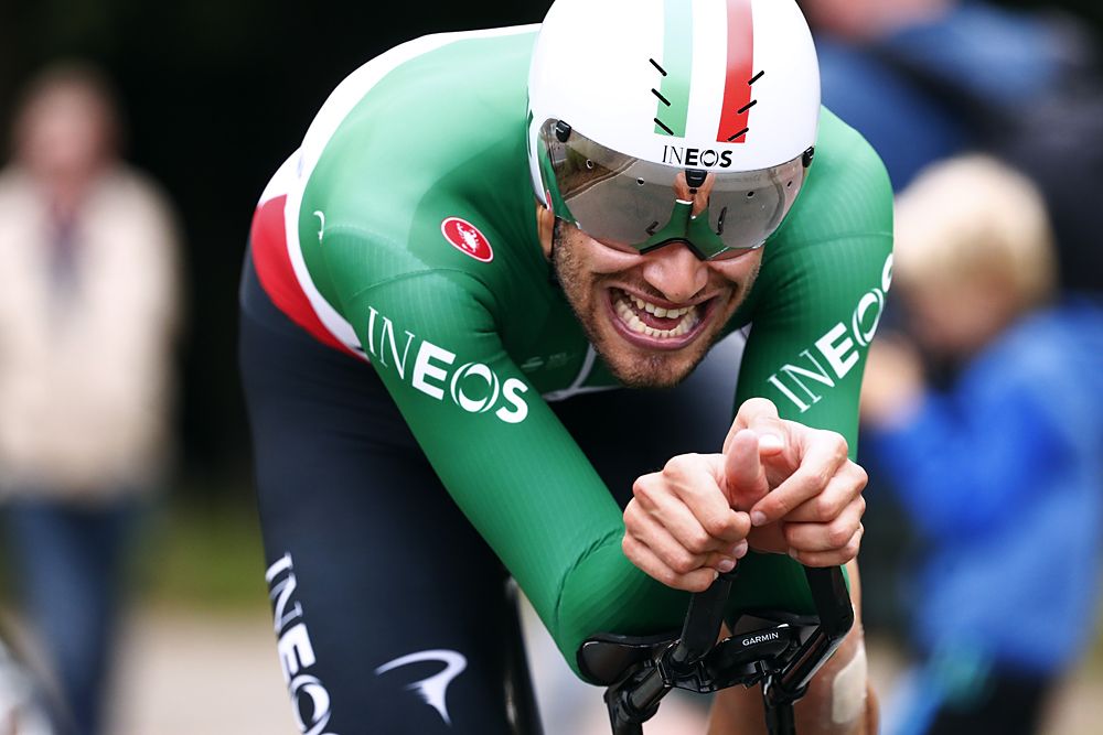 Filippo Ganna (Team INeos) wins the stage 6 time trial at BinckBank Tour