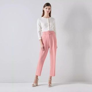 LK Bennett pink trousers 