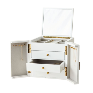 white cube jewelry box