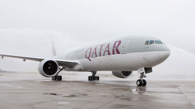 A Qatar Airways plane