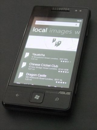 The Bing Local Scout feature in Windows Phone Mango