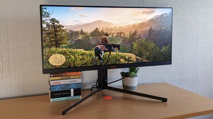AOC Agon Pro AG344UXM ultrawide monitor from the front