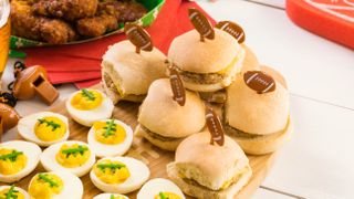 Cheeseburger sliders for Super Bowl party