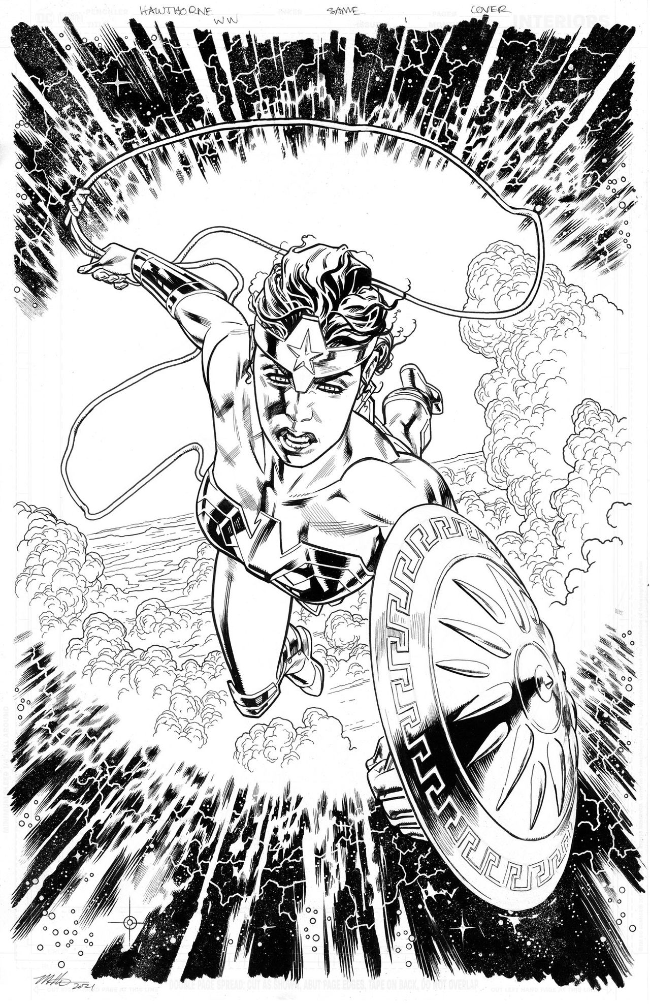 Wonder Woman: Evolution #1 cover process