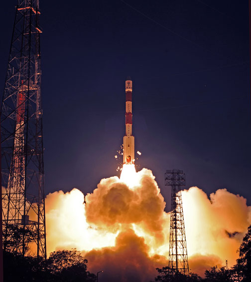 Indian Polar Satellite Launch Vehicle Launch