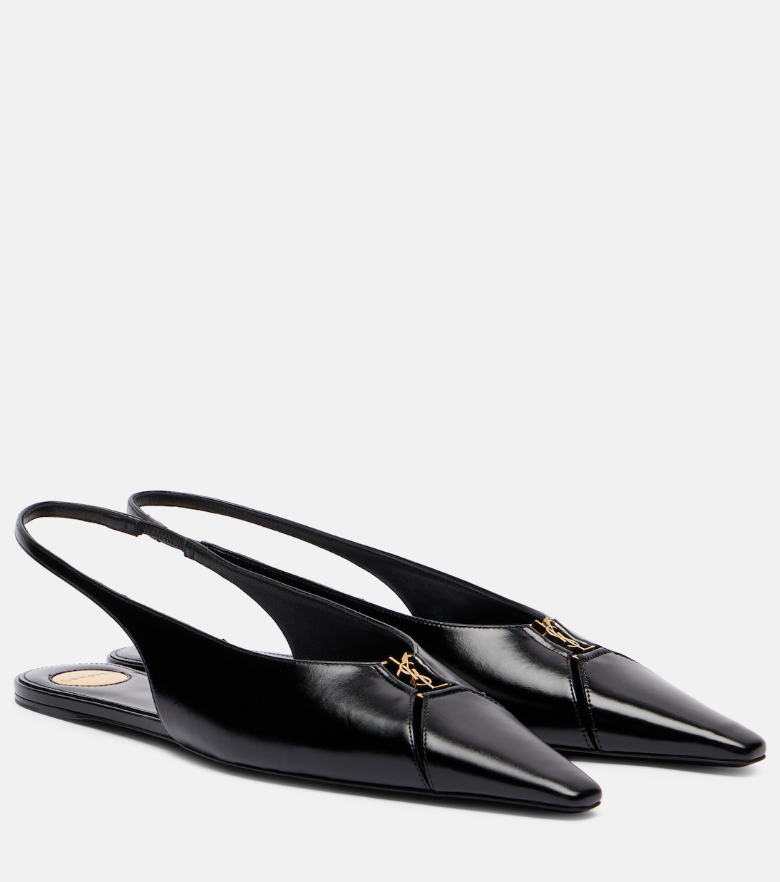 Babylone Leather Slingback Flats