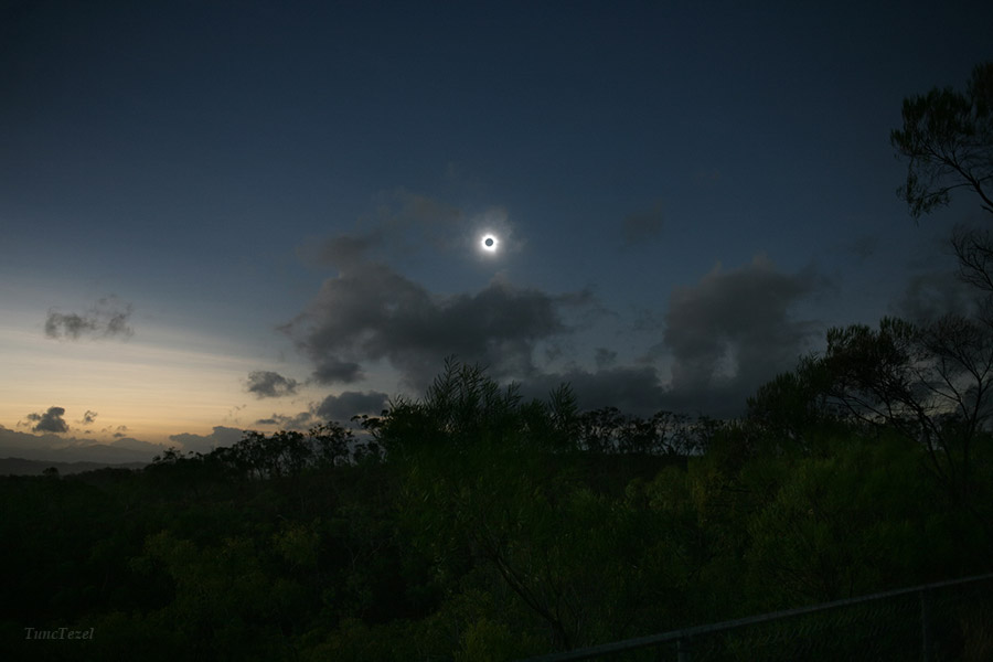 A total solar eclipse with halo over Queensland, Australia by Tunc Tezel