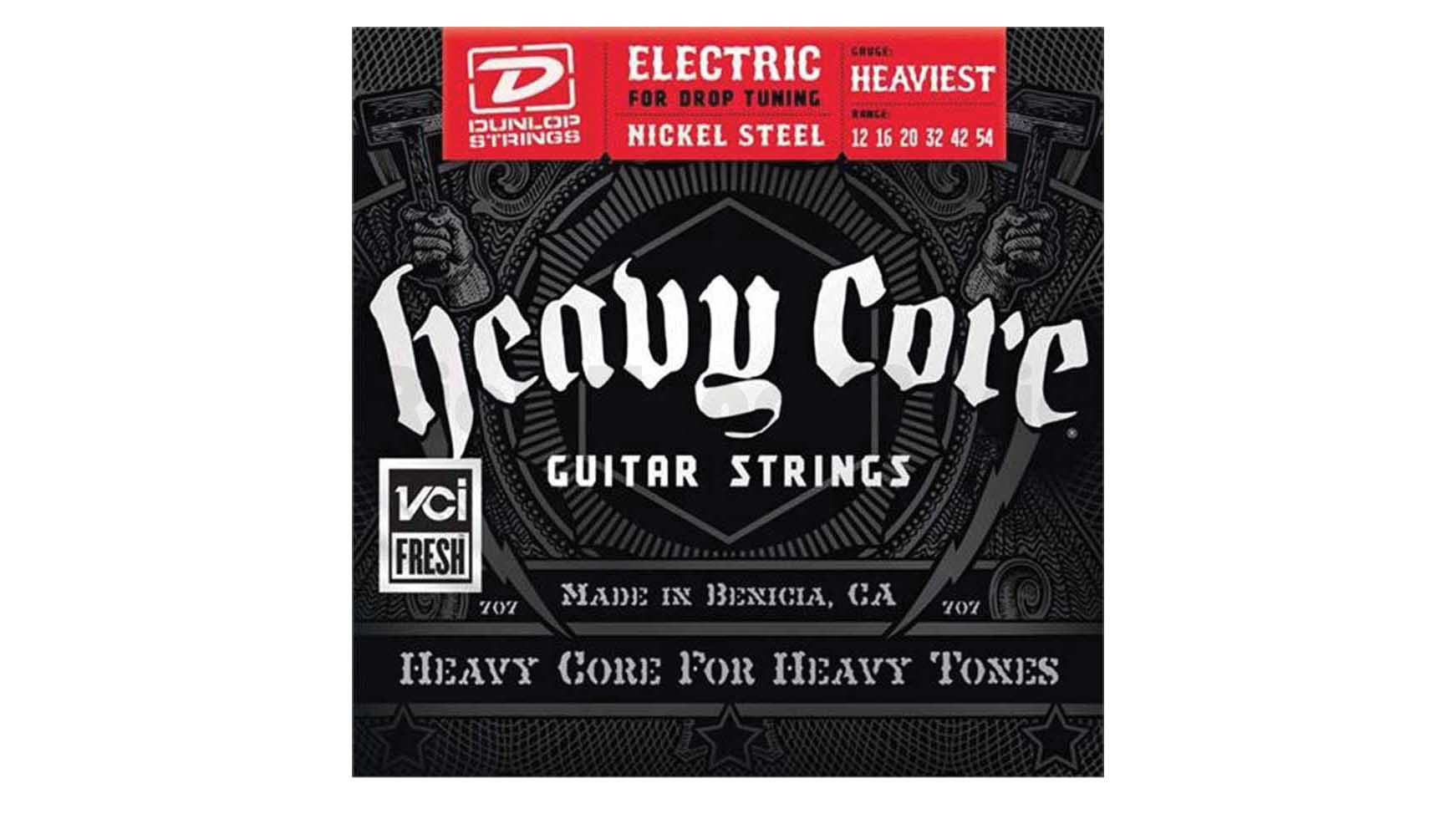 Best electric guitar strings: Dunlop Heavy Core