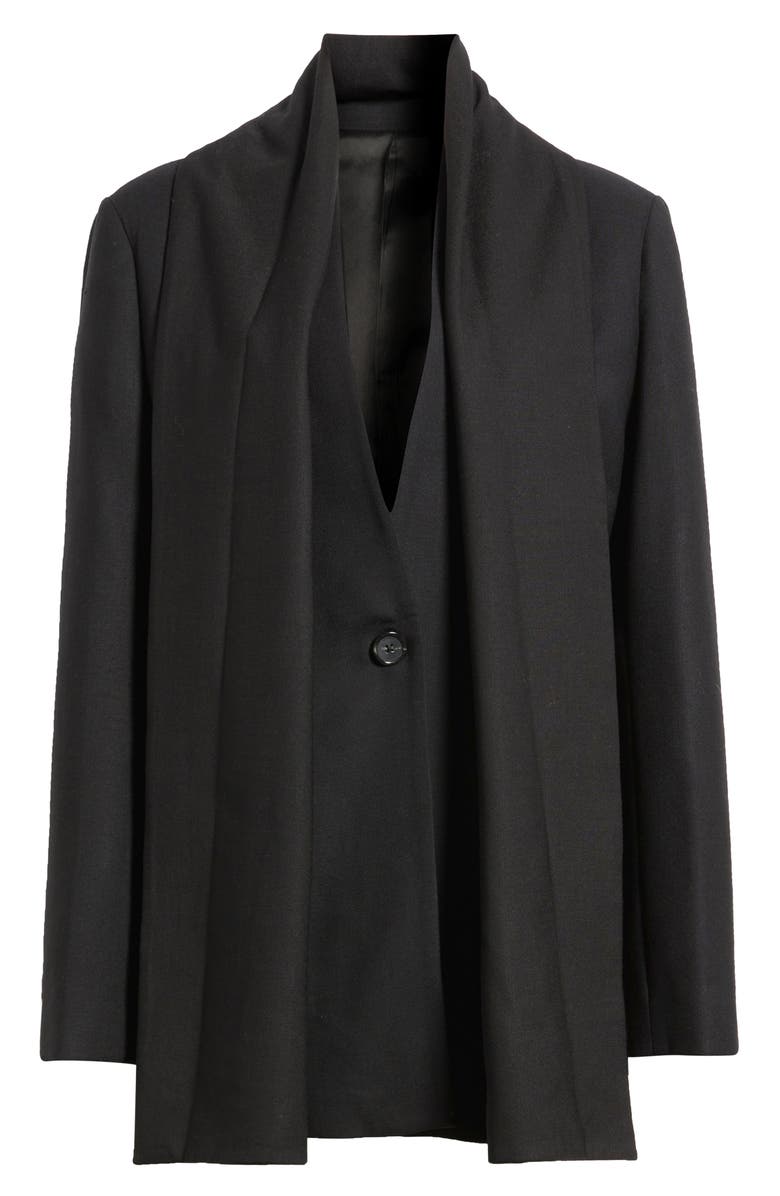 Flannel Scarf Blazer