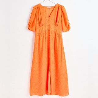 Orange midi dress by Oliver Bonas