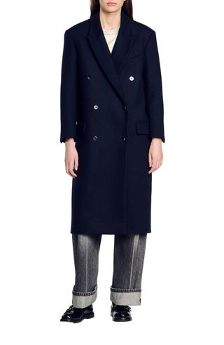 Long Wool-Blend Coat