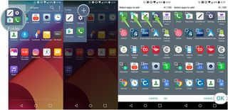 How to remove an app drawer folder on the LG G6