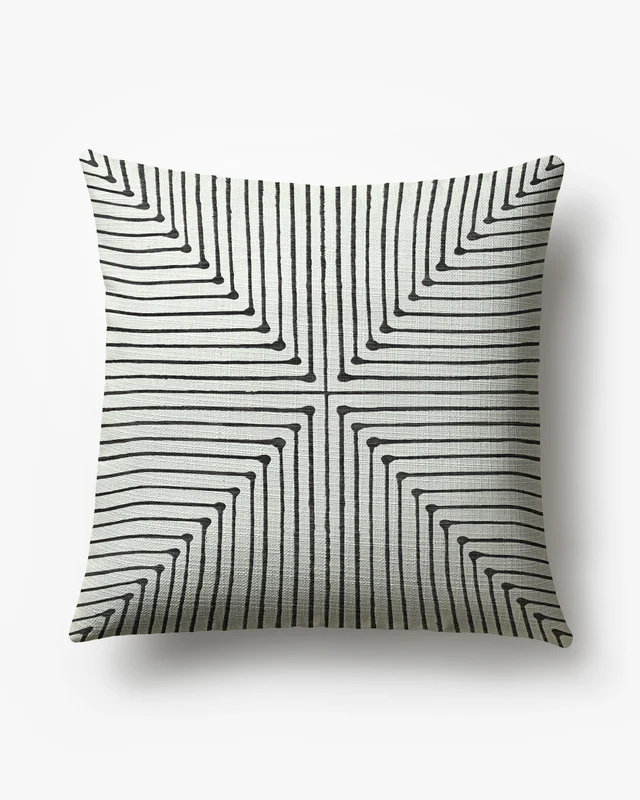 Ruggable geometric line throw pillow
