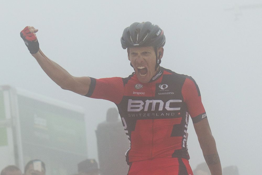 Alessandro de Marchi wins stage 14 of the 2015 Vuelta a Espana.