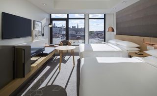 Andaz Hotel at luxury Guest room with outside view
